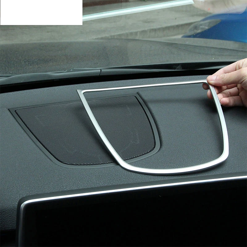 

ABS Chrome Car Dashboard Speaker Frame Cover Trim Stickers For BMW X5 X6 f15 F16 Accessories Car-Styling 2014-UP