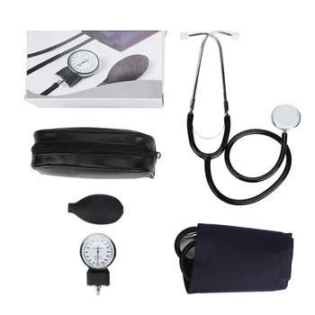 

Professional Upper Arm Blood Pressure Monitor Aneroid Sphygmomanometer Blood Pressure Monitor Cuff Double Head Stethoscope Kit