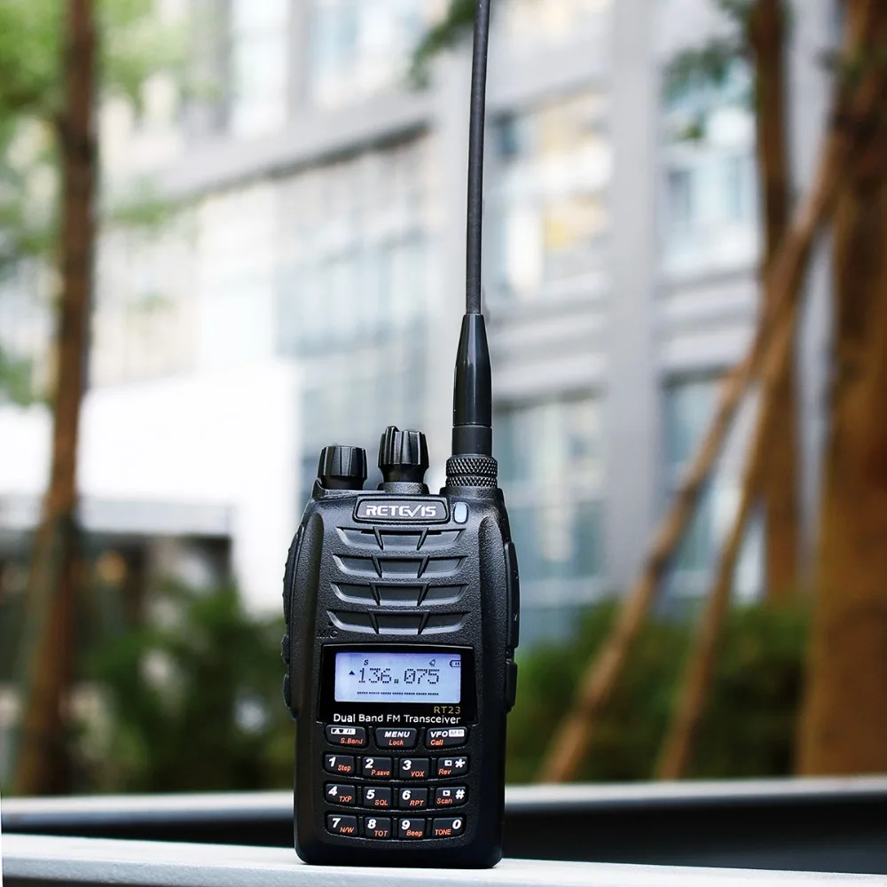 Рация Retevis RT23 перекрестный ретранслятор UHF + VHF 136 174 400 480 МГц двойное PTT 1750 Гц 1600 мАч