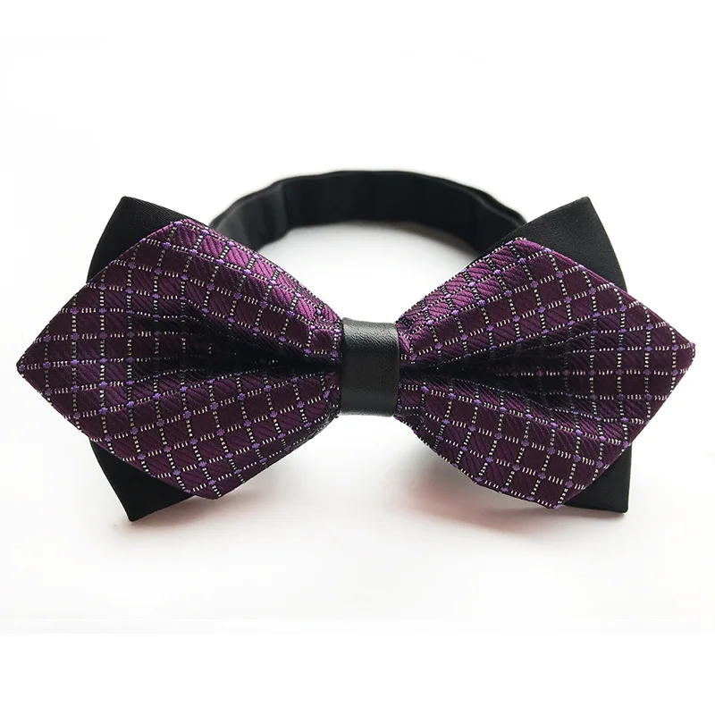 Fashion New Dark Purple Men's Fashion Bow Tie for Male Man Bowtie Mix ...