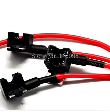 

Free Shipping 2sets(2pcs wire+10pcs fuses)Non modified circuit modification line / car fuse box /mini electric fuse holder