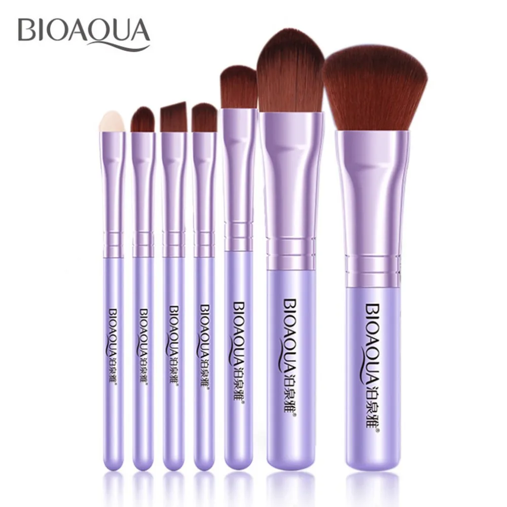 BIOAQUA beauty 7 шт. профессиональные женские кисти для макияжа лица набор косметических теней для лица кисть для румян Кисть для макияжа инструмент