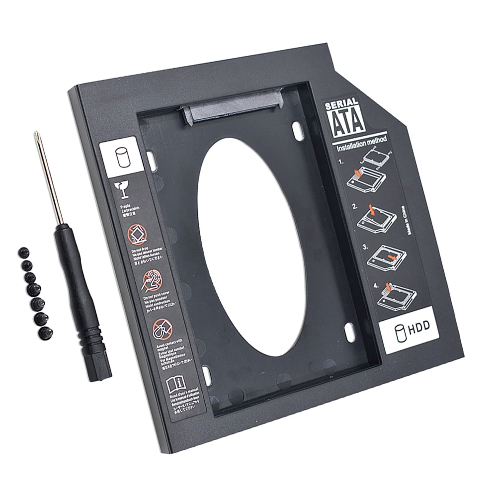 12.7mm SATA 2nd SSD HDD hard drive Caddy For HP ProBook 6360b 6470b