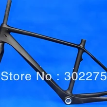 FR-203 полный карбоновый матовый 2" размер колеса горный MTB велосипед BB30 рама в комплекте вилка и гарнитура-18"