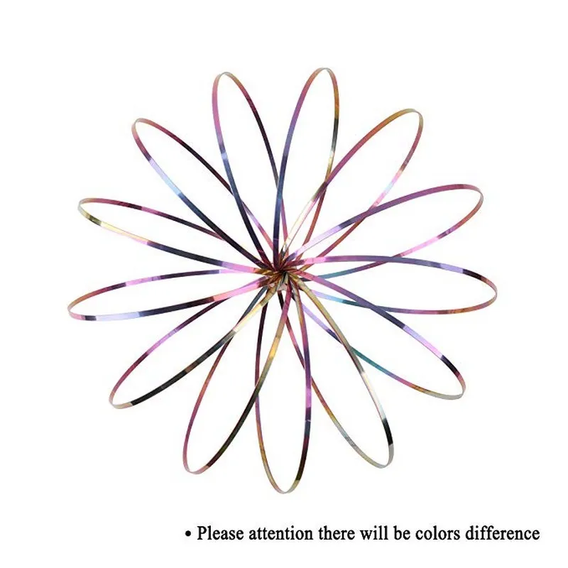 Magic Flow Ring Toys Kinetic Spring Funny Outdoor Game Spinner Mental Toys Children Antistress Decompression Toys for Adult Kids (1)