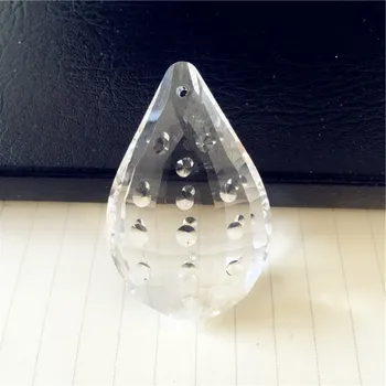 

Cute 5Pcs/Lot 50mm Raindrop Gourd Glass Trimming Pendant Crystal Lighting Parts Chandelier Hanging Accessories For Wedding Deco