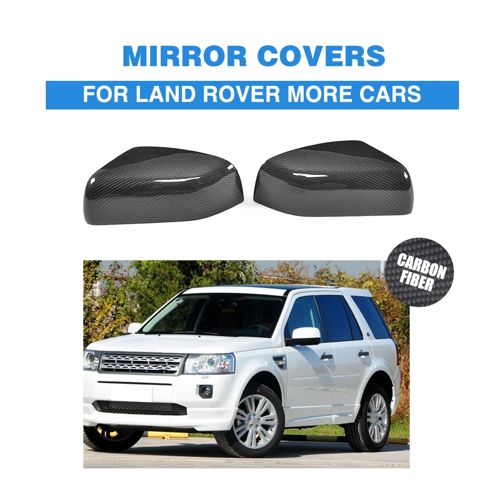 Carbon Fiber Replacement Type Side Mirror Covers Caps for Land Rover