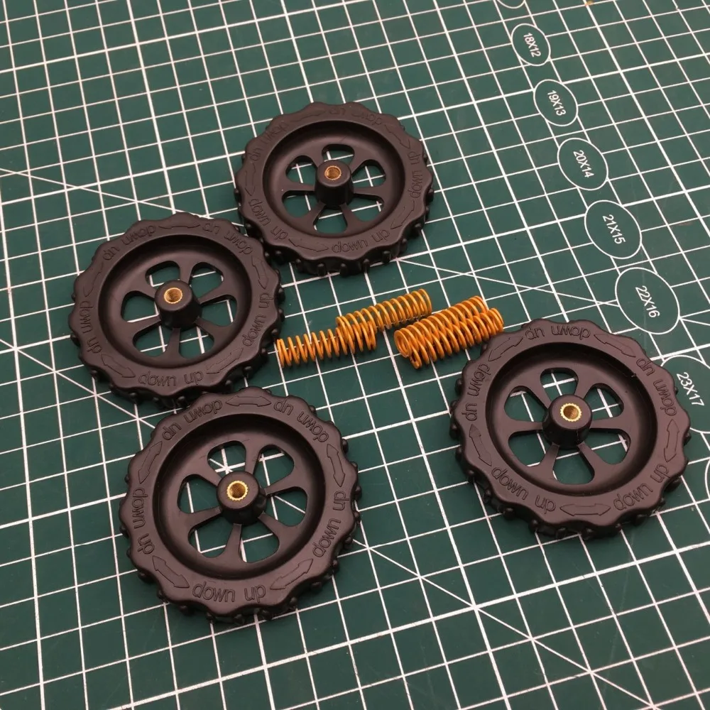 1 مجموعة M4 الإبهام مستوى الجوز التسوية مقبض و الينابيع عدة ل CR-10/اندر 3/3 S 3D طابعة