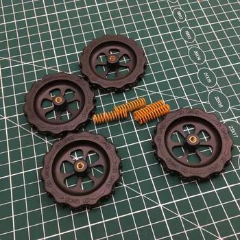 

1set M4 thumb level nut leveling knob and springs kit for CR-10/Ender 3/3S 3D printer