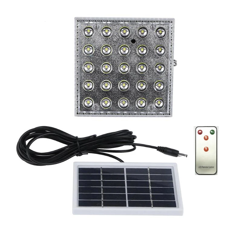 

New 25LED highlight solar remote control lights indoor emergency lighting camping lights