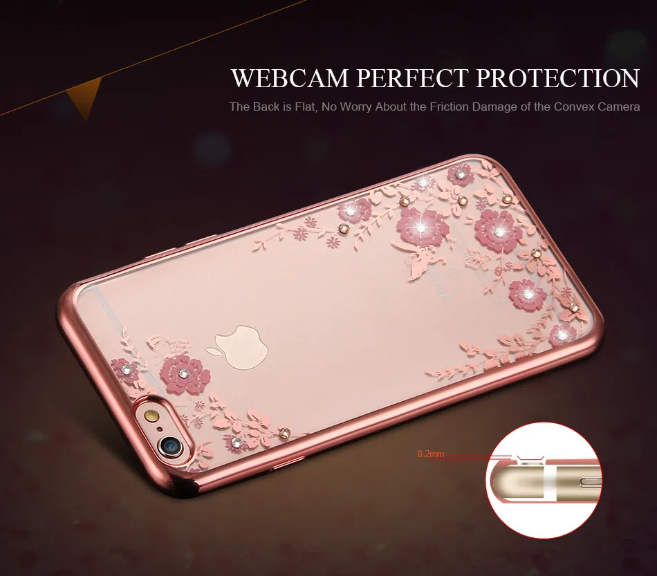 KISSCASE цветочным рисунком чехол для iPhone 7 6 6s 8 Plus X XS Max XR чехол на айфон 7 6s 6 8 Plus Case с сияющими блестками девчушки телефона чехол на айфон X XS Max XR плотная бампер Shell Сверхтонкий