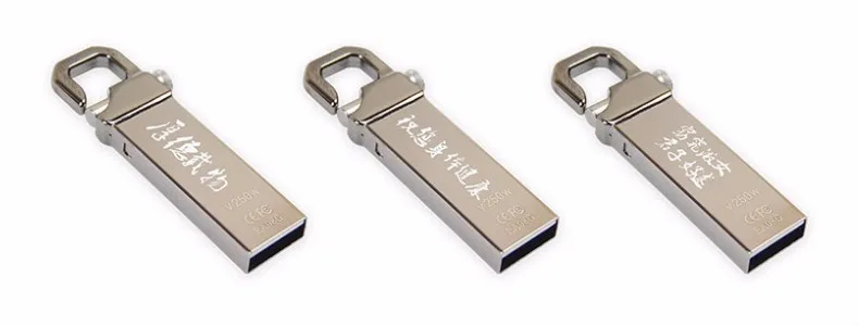 Usb flash drive индивидуальные металлический логотип usb flash drive 4 ГБ 8 ГБ флешки USB 2.0 Memory Stick ключ мини накопитель 20pics Бесплатная логотип