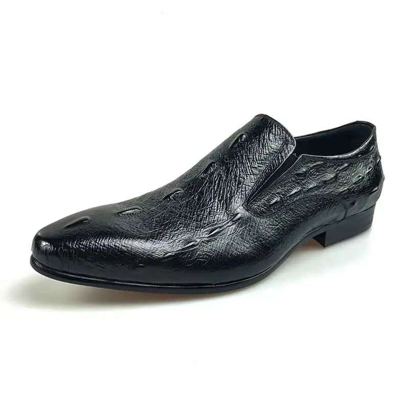 GRIMENTIN/Модные Мужские модельные туфли из крокодиловой кожи; высококачественные свадебные мужские туфли из натуральной кожи;