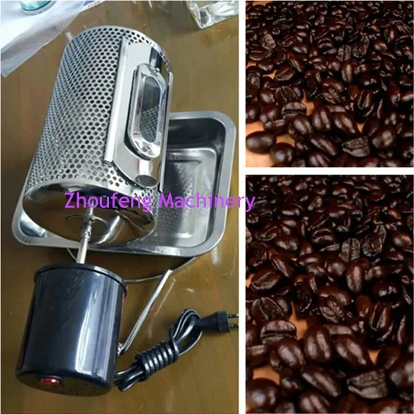 220v аппарат для обжарки кофе машина для обжаривания зерен из нержавеющей стали для миндаля, арахиса орехи оборудование для выпечки