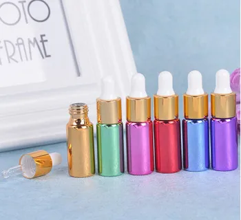 

2017 New 500pcs 5ML dropper essence bottle, portable cosmetics glass bottle, high grade UV perfume bottle