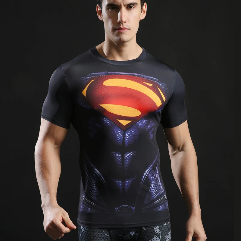 superman dri fit shirt mens