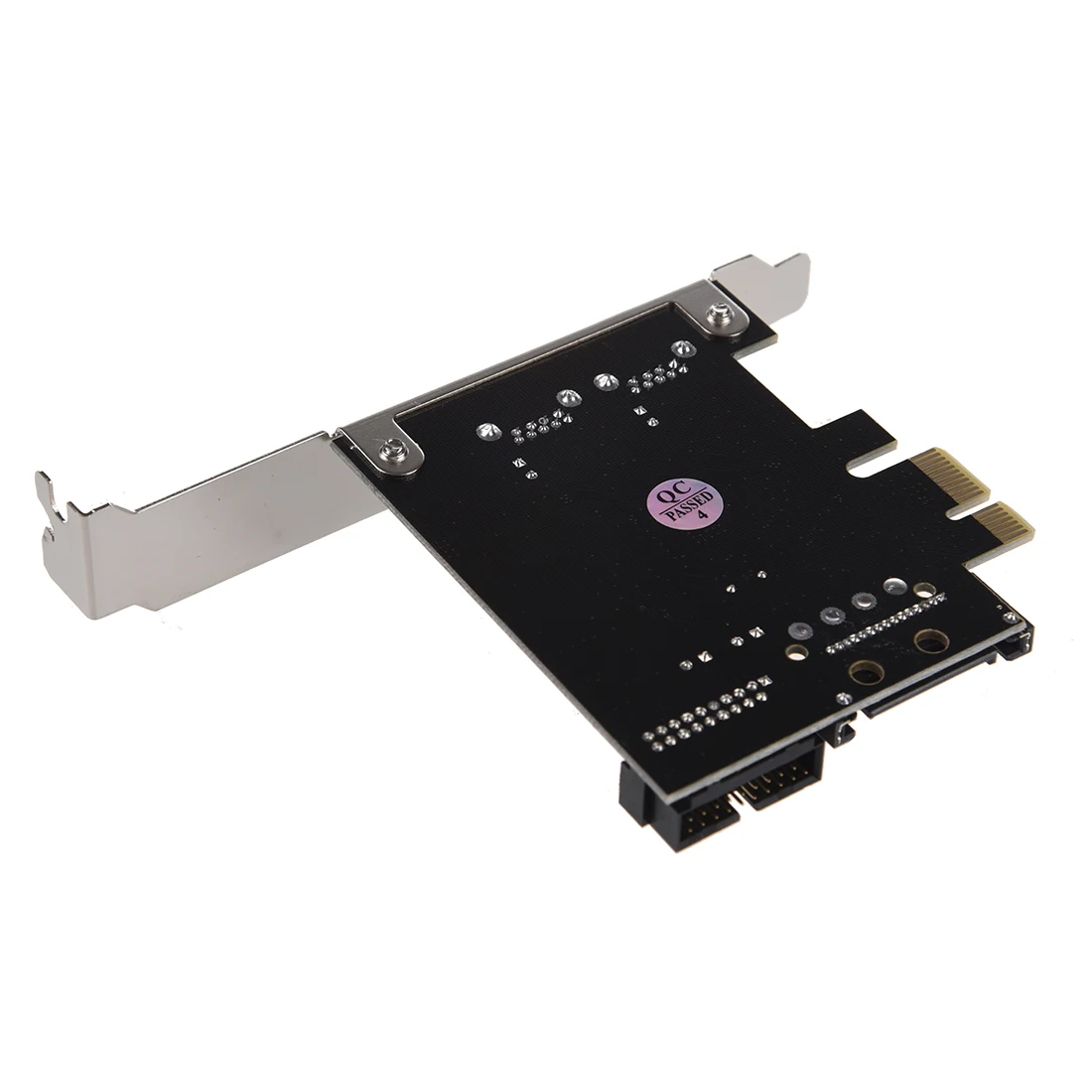 2-Port USB 3.0 PCI-E PCI Express Card and 19-pin USB3.0 with 4-pin/15-pin SATA Connector for Digital Cameras/Scanners/Printers