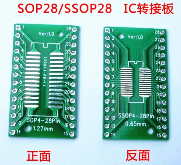 

Плата адаптера SOP28 SSOP28 SSOP28 SMD для DIP 0,65/1,27 мм