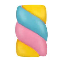 Adorável squishies galáxia arco-íris girado açúcar super lento fruta scented alívio do estresse brinquedos squishy squeeze z0402
