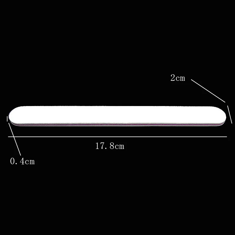 100 шт профессиональная белая пилка для ногтей буферная полировка 100/180 УФ-гель полировщик наждачный Маникюр Педикюр Инструменты для маникюра