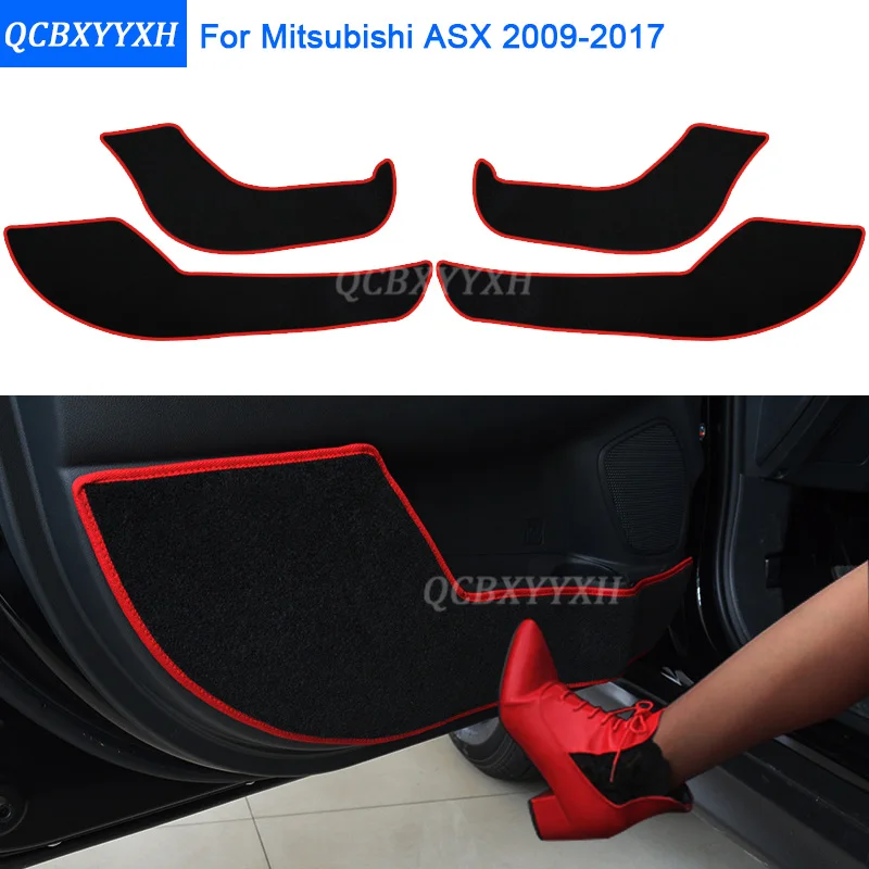 2 цвета автомобиля-Стайлинг протектор боковой край защиты колодки защищенный анти-удар двери коврики Крышка для Mitsubishi ASX 2009