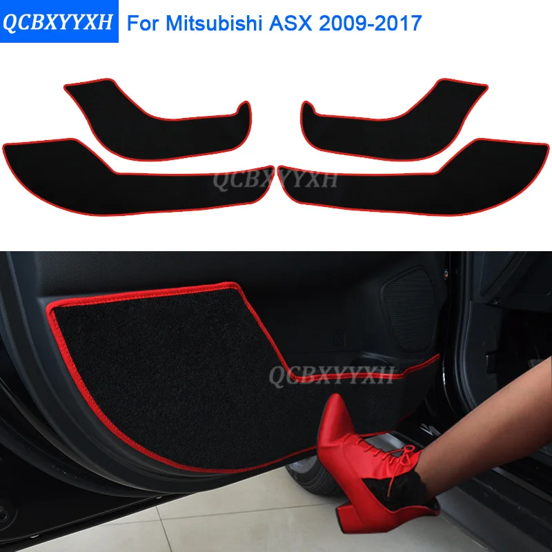 

2 Colors Car - Styling Protector Side Edge Protection Pad Protected Anti-kick Door Mats Cover For Mitsubishi ASX 2009-2017