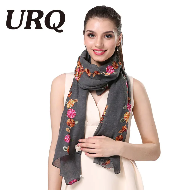 New Ladies Retro Style Colourful Gradual Stripes Cashmere Cotton Winter Scarf