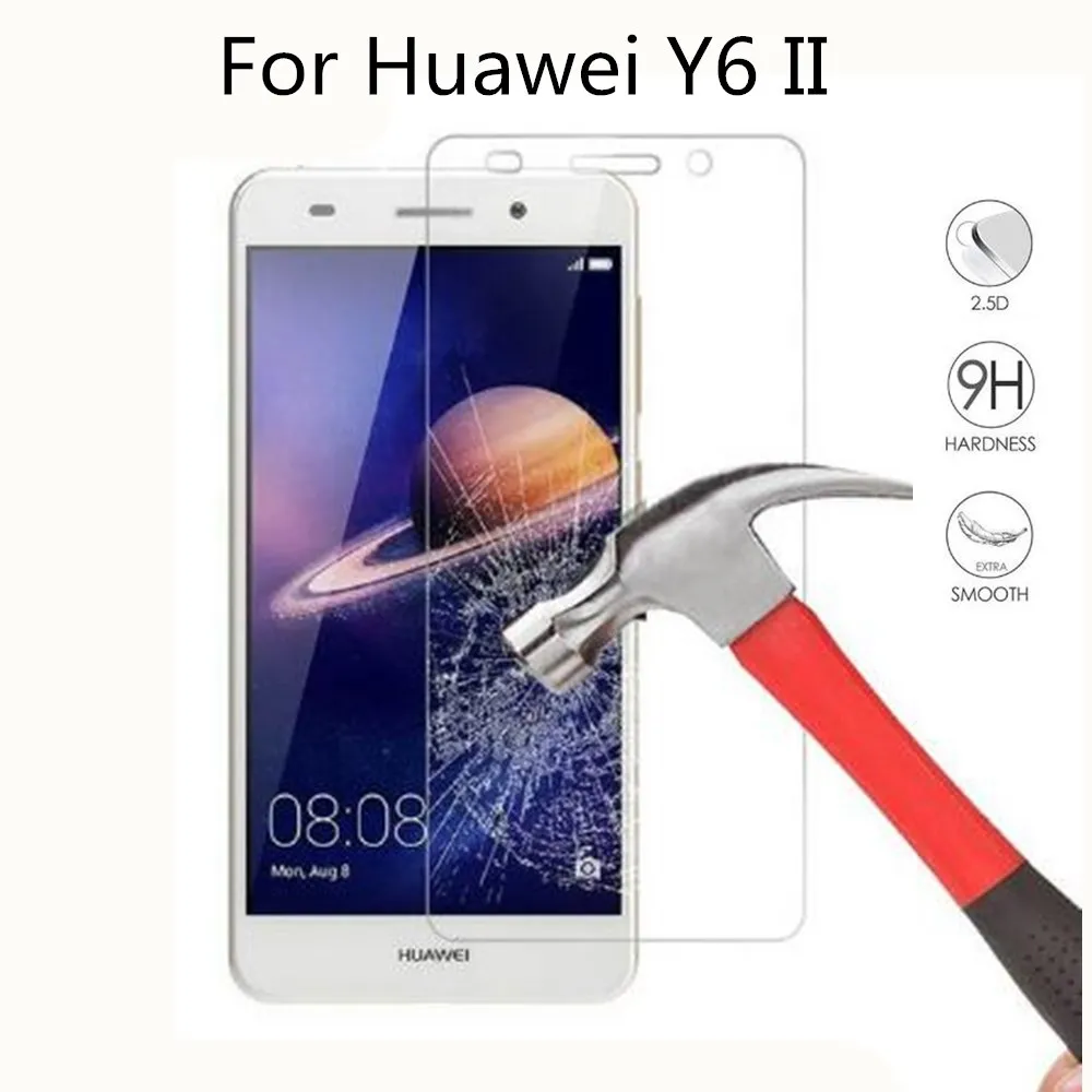 Закаленное стекло 9H для Huawei Y6 II 2016 Защитная пленка 2 экрана L21 L03 L23 5 дюйма|Защитные