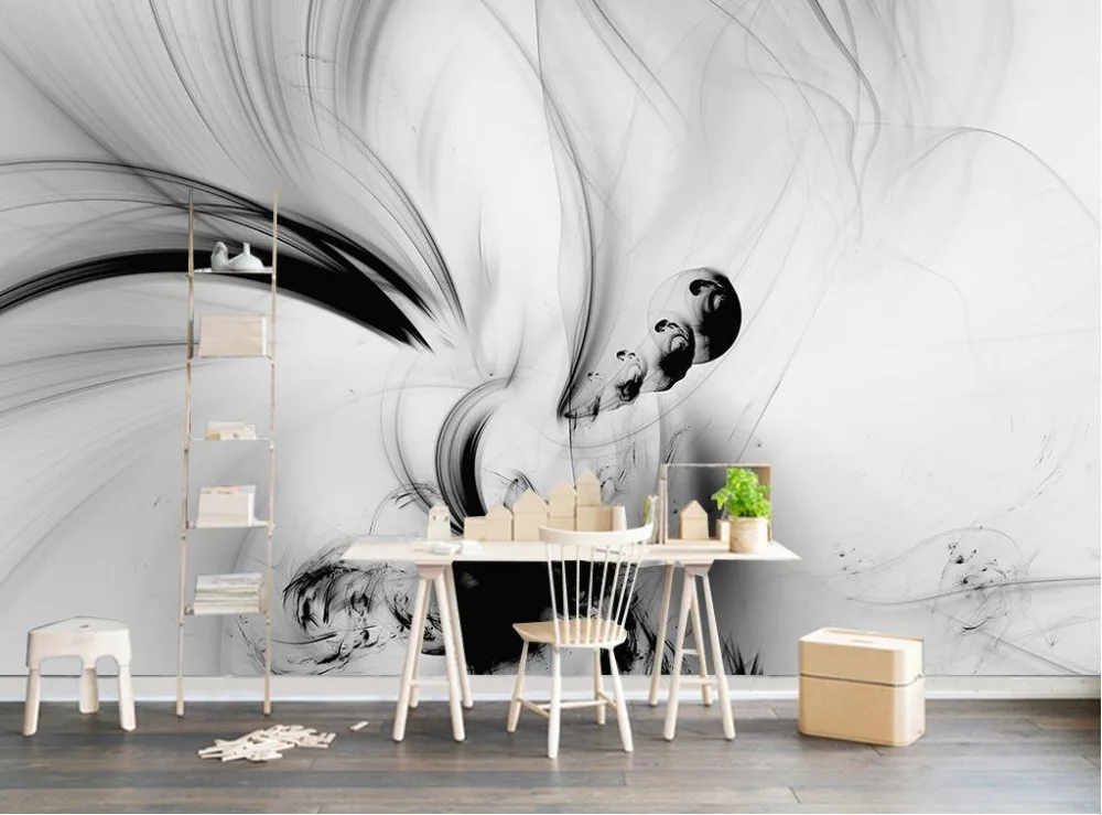 European 3d Wallpaper Abstract Artistic Fantasy Painting Wall