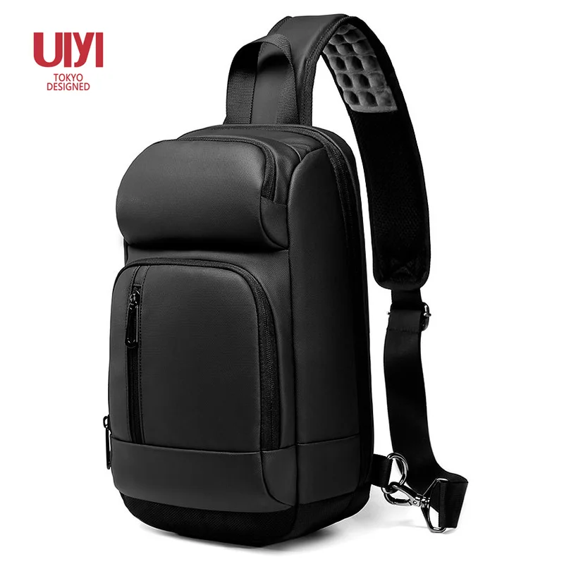 

New business men's chest bag shoulder slung fashion personality wear-resistant outdoor white take commuter