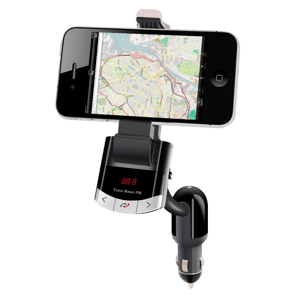 Bluetooth Car Kit FM Transmitter Phone Mount Car Holder