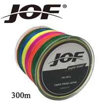 JOF рыболовная леска 8 прядей 8 ткет 300 м красочная PE большая лошадиная леска плетеная леска прочная плетеная проволока Multifilament