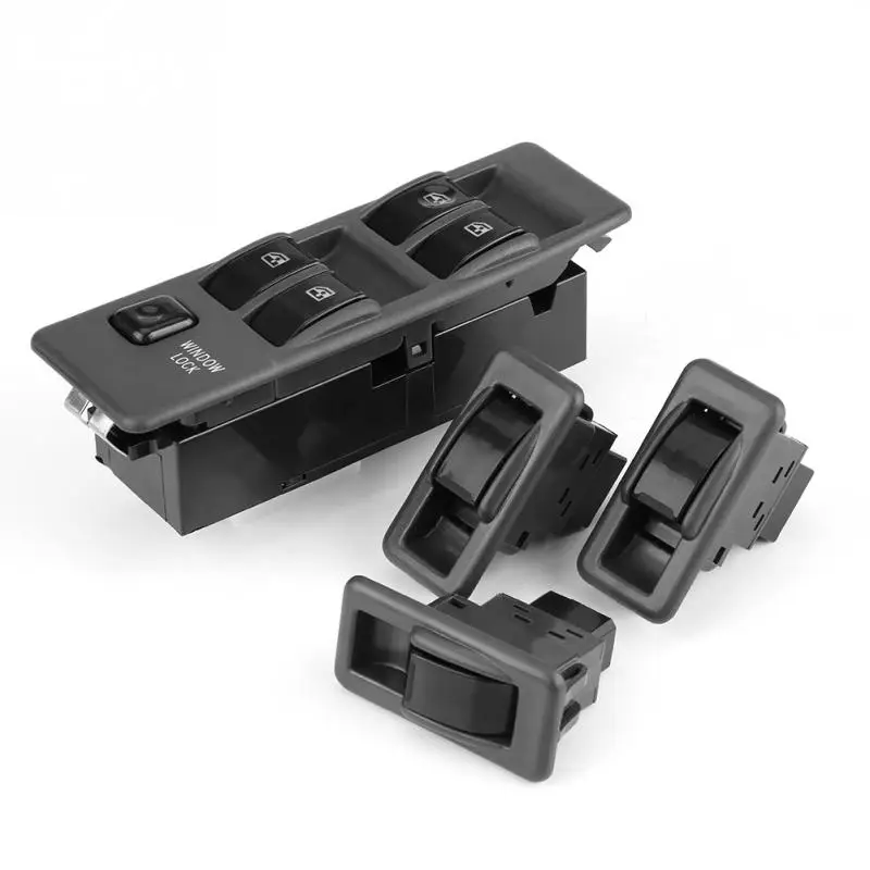 

1 Set 4pcs Car Power Electric Window Switch Button Set for Mitsubshi Pajero Montero 1990-2003 MR753373 Robust ABS Housing