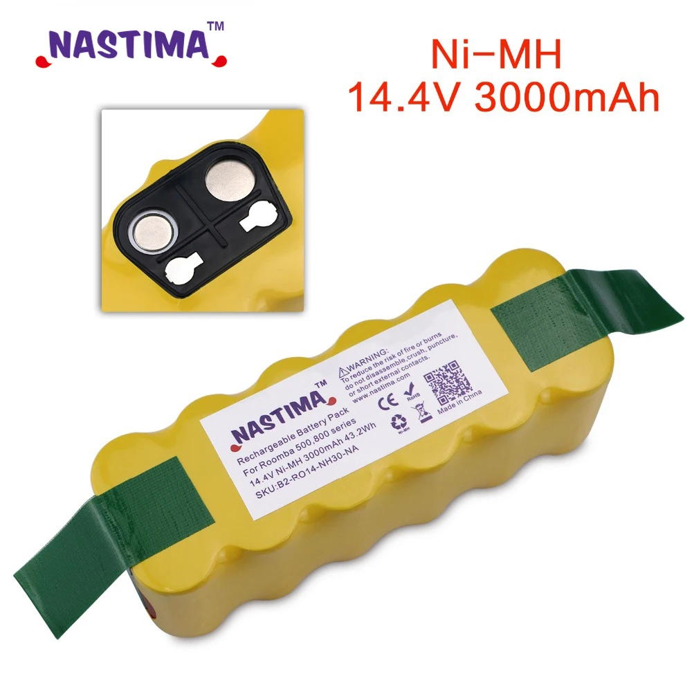 Günstig NASTIMA Ersatz 3000mAh Batterie Extended für iRobot Roomba 500 600 700 800 Serie Staubsauger iRobots 785 530 560 650