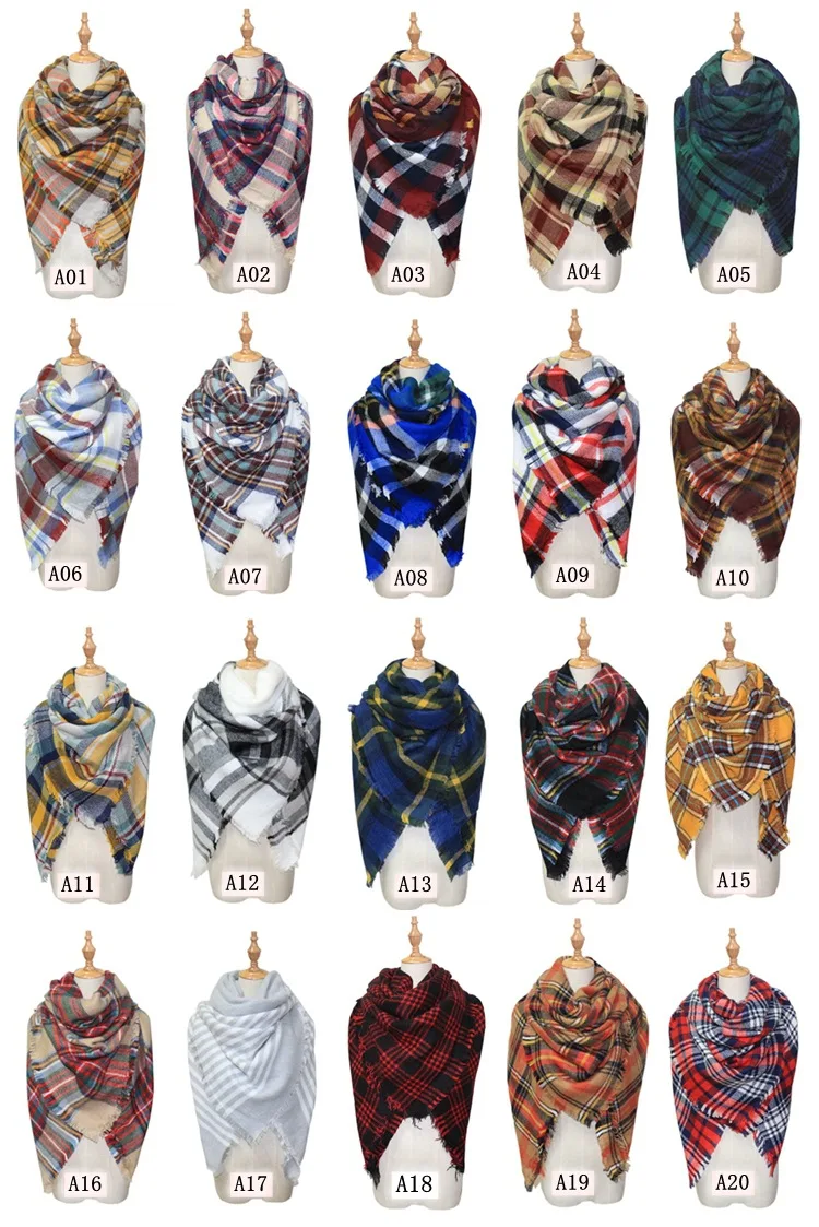 Зимние теплые плед кашемира как шарф шаль пашмины/сетка шарфы 99 цвет