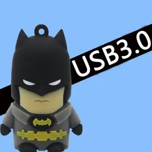 Акция розничная 64 ГБ 8 ГБ 16 ГБ 32 ГБ 128 ГБ Бэтмен USB флеш-накопитель creativo дисков 1 ТБ Pen Drive 2 ТБ памяти флешки 3,0 3D мультфильм