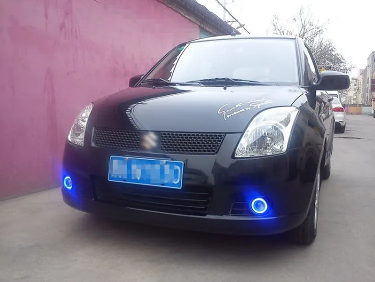 EeMrke светодиодный Ангельские глазки DRL для Suzuki Swift 2006 2007 2008 противотуманных фар Габаритные огни Tagfahrlicht галогенные лампы H11 55 Вт