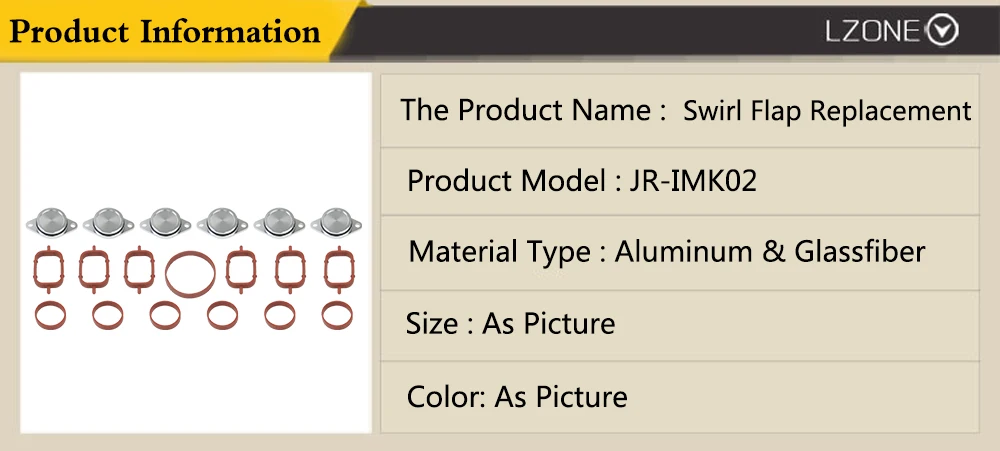 6x32-33 мм вихревые заслонки замена пустые заглушки с прокладками впускного коллектора для BMW E38 E39 E46 E53 JR-IMK02