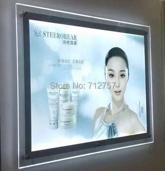 

Acrylic Led Poster Light Box,24"x36" Crystal Frame Advertising led light boxes