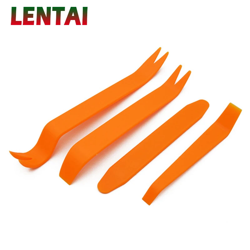LENTAI 4Pcs Auto Car Radio Panel Door Clip Pry Tool Kit for Toyota Avensis Rav4 Audi Q5 A6 Lifan X60 Renault Captur Skoda | Автомобили и