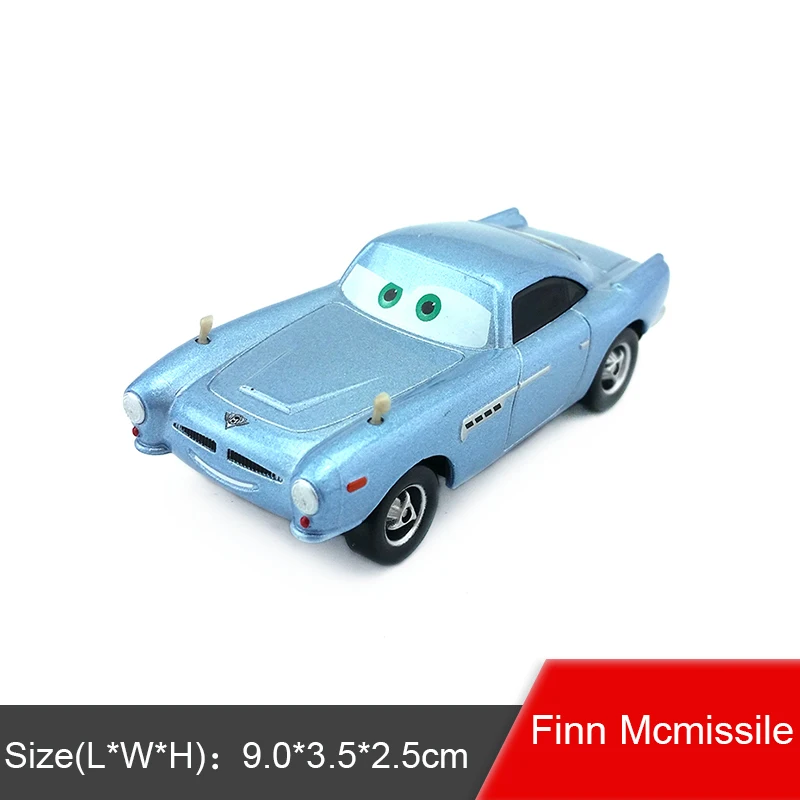 Дисней Pixar Тачки 2 и 3 Молния Маккуин трактор король матер шериф 1:55 металлические литые игрушки модель автомобиля для мальчиков Детский подарок - Цвет: Finn Mcmissile
