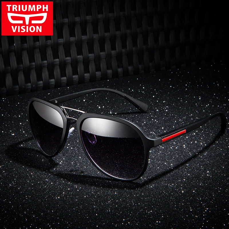 Мужские солнцезащитные очки TRIUMPH VISION трендовые с защитой UV400 брендовые