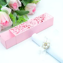 Роскошные арабский цветок пользовательские формы Тиффани синий блеск бумаги внутренняя бумажные карты Лазерная резка свадебные коробки