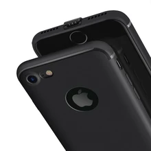 Для iphone 7 7 s plus чехол тонкий силиконовый тонкий, из ТПУ, мягкий для iphone 7 6 6s plus Матовый задняя черная Пылезащитная заглушка 50 шт./партия