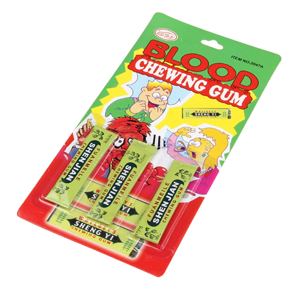 

Peradix Fool's Day Chewing Gum Bleeding Tone Blooding Spoofing Scary Pranks Joke