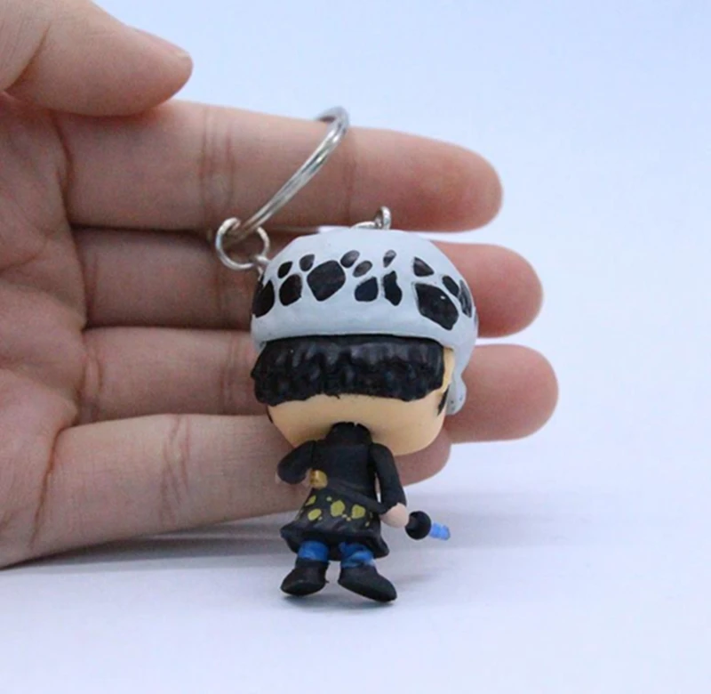 Аниме one piece Trafalgar Law Monkey D Luffy милый брелок для ключей Kwaii виниловые фигурки Коллекция Модель игрушки