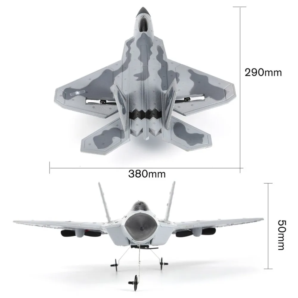 FX-822 F22 2,4 ГГц 290 мм размах крыльев EPP RC истребитель RC самолет Battleplane RTF пульт дистанционного управления RC Квадрокоптер модель самолета