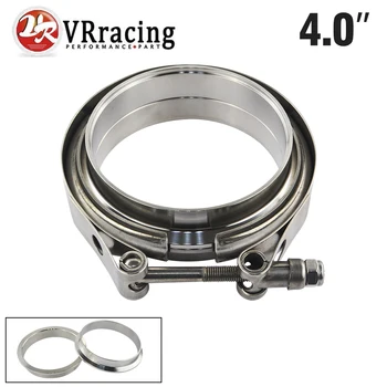 

VR - 4" SUS 304 Steel Stainless Exhaust V Band Clamp Flange Kit QUICK RELEASE CLAMP Male Female FLANGE OR NORMAL TYPE