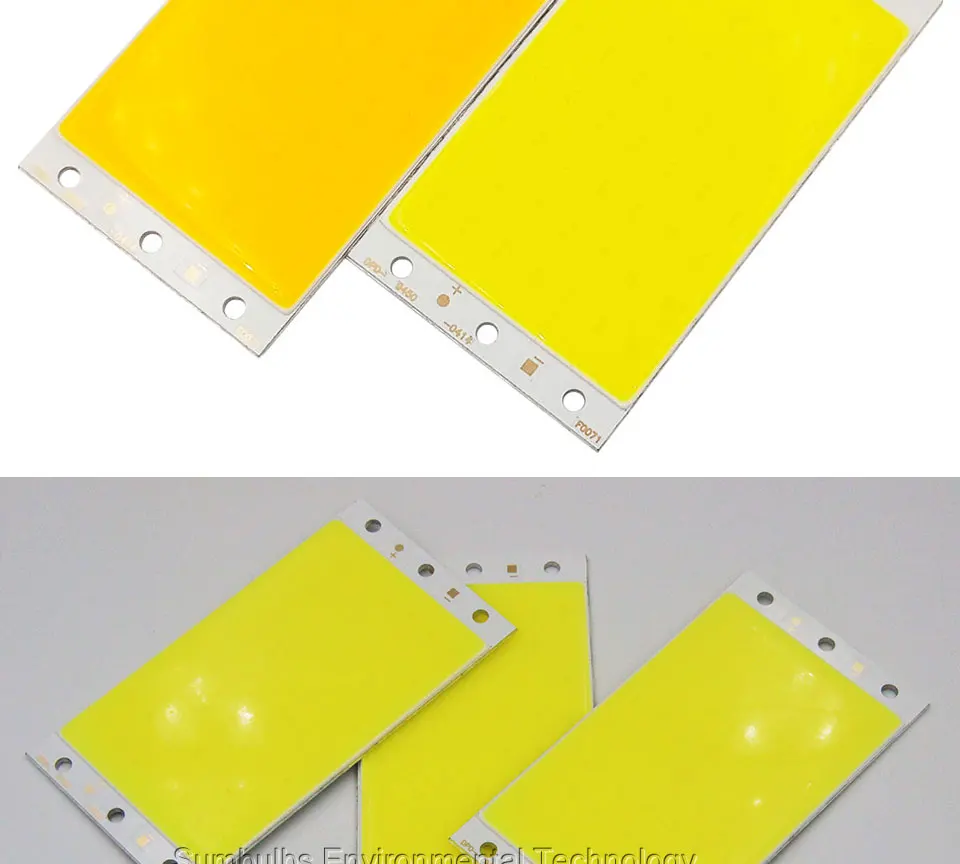 94x50mm 12W 15W Ultra Bright LED COB Strip Lamp Lights Warm White Pure White Rectangle LED Lighting Source (2)