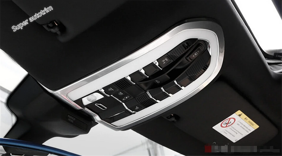

For Porsche Cayenne 2015 2016 2017 Front Car Roof Reading Light Lamp Decoration Cover Trim 1 Pcs